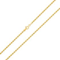 Corrente Feminina Ouro 18k Corda Cordão Baiano 40cm CO-256-40