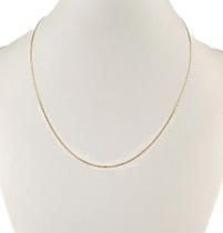 Corrente Feminina Piastrine 1.3 45 Cm Ouro 18k 750 Colar