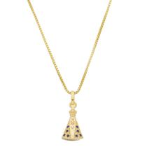 Corrente Feminina Pingente Nossa Senhora de Aparecida Presente Corrente Feminina Pingente Nossa Senhora de Aparecida Presente