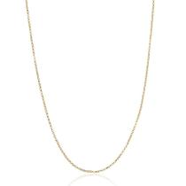 Corrente Feminina Portuguesa Maciça Diamantada Em Ouro 18k 1,50mm 60cm