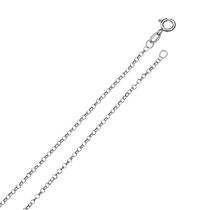 Corrente Feminina Portuguesa Maciça Diamantada Em Ouro Branco 18k 1,50mm Corrente Feminina Portuguesa Maciça Diamantada Em Ouro Branco 18k 1,50mm