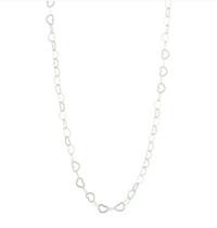 Corrente Feminina Prata 925 Corações