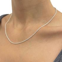 Corrente Feminina Prata 925 Legítima Original Fina Delicada