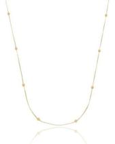 Corrente Feminina Veneziana Com Bolinhas 40cm Ouro 18k 750 Corrente Feminina Veneziana Com Bolinhas 40cm Ouro 18k 750