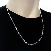 Corrente Fina 3mm Curta Inoxidavel 60cm