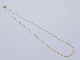 Corrente fina 45cm banhado a Ouro 18K