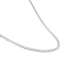 Corrente Fina de Elos Groumet com 50 cm em Prata 925 Corrente Fina de Elos Groumet com 50 cm em Prata 925