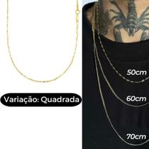 Corrente Fininha de Ouro 18k Cordão 50/60/70cm Banhado a Ouro Escolha o Seu