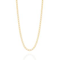 Corrente Folheada A Ouro Rommanel De Fio Grumet 530312 Cor:Dourado