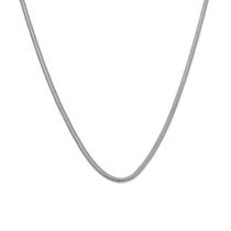 Corrente Folheada A Ródio Fio Alemão Fino