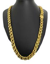 Corrente Friso 12mm - Banhada a ouro 18k