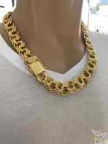 Corrente Friso 18Mm - Banhada A Ouro 18K