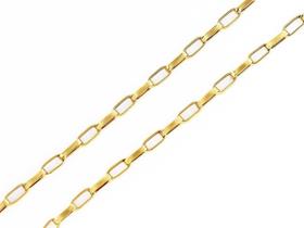Corrente Gargantilha Alongada Feminina 45cm Ouro 18k 750 Corrente Gargantilha Alongada Feminina 45cm Ouro 18k 750