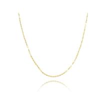 Corrente Gargantilha Colar Coffee 45cm Feminina Ouro 18k 750