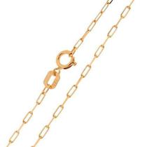 Corrente Gargantilha Colar Feminina Ouro 45cm Ouro 18K 750