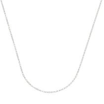 Corrente Gargantilha Portuguesa 50cm Ouro Branco 18k Corrente Gargantilha Portuguesa 50cm Ouro Branco 18k