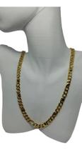 Corrente Gourmet 6mm Idêntica A Ouro Banhado a Ouro Feminina Corrente Gourmet 6mm Idêntica A Ouro Banhado a Ouro Feminina