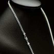 Corrente Grume 4mm 70cm Cordão Prata Nacional Marcação 925 Colar de Prata Mista 925 Corrente Grume 4mm 70cm Cordão Prata Nacional Marcação 925 Colar de Prata Mista 925