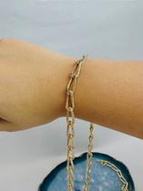 Corrente Grume Elo Trabalhado Banhada a Ouro com Verniz Cataforético - 1 Metro Corrente Grume Elo Trabalhado Banhada a Ouro com Verniz Cataforético - 1 Metro