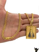 Corrente Grumet 5Mm + Pingente Nossasra - Banhado A Ouro 18K Corrente Grumet 5Mm + Pingente Nossasra - Banhado A Ouro 18K