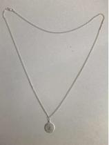 Corrente Grumet 60 Cm C/ Ping Pai Nosso Prata Legítima 925 Corrente Grumet 60 Cm C/ Ping Pai Nosso Prata Legítima 925