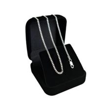 Corrente Grumet 60cm - 2mm em Prata 925 Escama Peixe Italiana