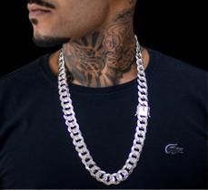 Corrente Grumet - 70cm 17mm Fecho Gaveta I Prata 925