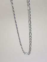 Corrente Grumet elo grosso masculina 60cm Aço inoxidável