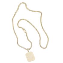 Corrente Grumet Gaveta Lateral 3mm Pingente placa Pai Nosso Corrente Grumet Gaveta Lateral 3mm Pingente placa Pai Nosso