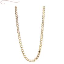 Corrente Grumet Longa Banhada A Ouro 18K