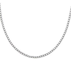 Corrente Grumet Ouro Branco 18k 750 50 Cm Diamantado Maciço