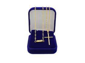 Corrente Infantil com Pingente Banhada Ouro 18K 60cm Antialérgica Fecho Gaveta 6 a 14 Anos