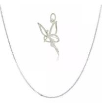 Corrente Infantil Com Pingente Fadinha Prata 925kl Modelo 02 Corrente Infantil Com Pingente Fadinha Prata 925kl Modelo 02