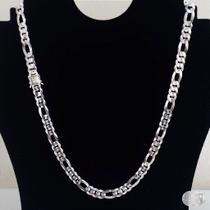 Corrente Italiana 3x1 com Fecho Gaveta em Prata 925 - 10mm e 70cm