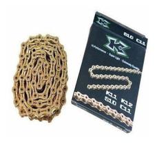 Corrente Kcnc 9v Vazada Dourada