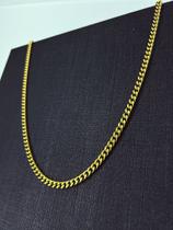 Corrente Key Design Curb Dourado Tamanho:60cm