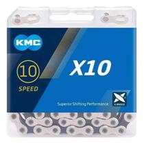 Corrente Kmc 10V X10 Prata/Preto 122 Elos Corrente Kmc 10V X10 Prata/Preto 122 Elos