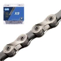 Corrente Kmc 9V X9 1/2 X 11/128 Prata/Cinza 116 Elos