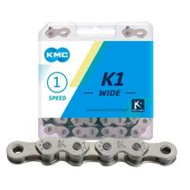 Corrente KMC K1 Wide Kool Chain 1/2 x 1/8 grossa 112 elos cromado