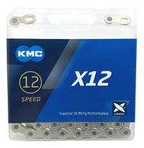 Corrente Kmc X12 Silver Prata 126 Elos 12V 1X12V Mtb Speed Corrente Kmc X12 Silver Prata 126 Elos 12V 1X12V Mtb Speed