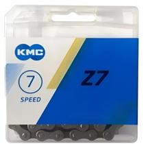 Corrente KMC Z7 7 Velocidades Cinza 116 Elos Resistência e Performance VS Bike Corrente KMC Z7 7 Velocidades Cinza 116 Elos Resistência e Performance VS Bike