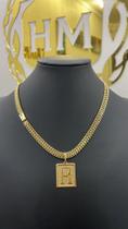 Corrente Lacraia 8mm 45 cm feminina banhado a ouro18k Corrente Lacraia 8mm 45 cm feminina banhado a ouro18k