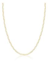 Corrente Maciça Piastrine Masculina 80 Cm Ouro 10k Puro