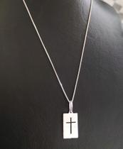 Corrente mais Pingente Prata 925 Legítima com Certificado de Garantia