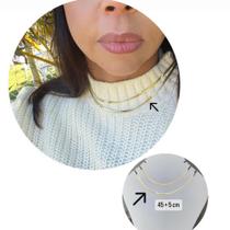 Corrente Malha alta camada de Ouro 18k Semijóia de qualidade