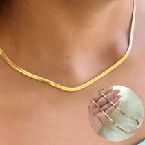 Corrente Malha alta camada de Ouro 18k Semijóia de qualidade