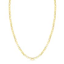 Corrente Malha Cadeado Folheada A Ouro