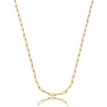 Corrente Masc Banho Ouro 18k Fecho Lagosta Elo Cadeado 70cm Corrente Masc Banho Ouro 18k Fecho Lagosta Elo Cadeado 70cm