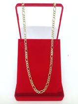 Corrente Masculina 3 X 1 70cm 4mm Folheado Ouro 18k