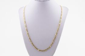 Corrente Masculina 3x1 3.4 60 Cm Ouro 18k 750 Certificado G